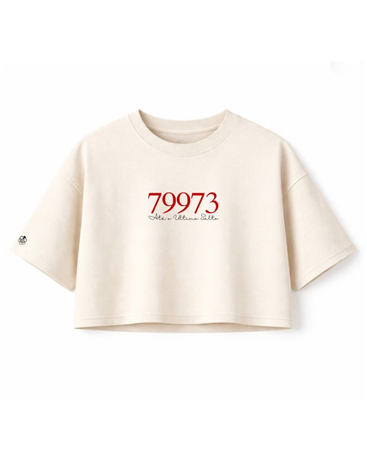 Cropped Feminino OVERSIZED - Com Número de Pqd
