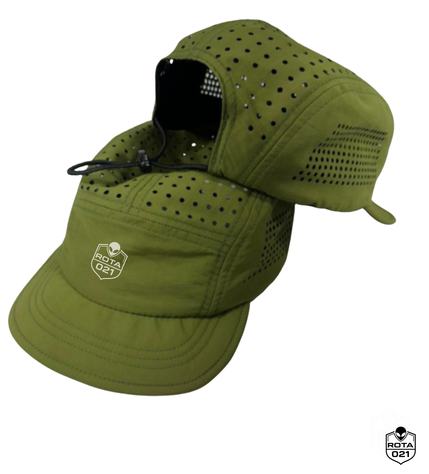 BONÉ FIVE PANEL VERDE ESTILO FRESH (ABA FELTRO MENOR)