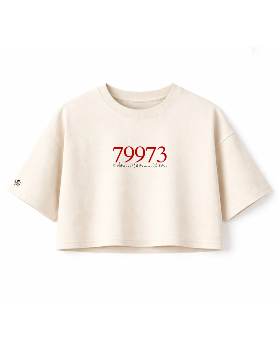 Cropped Feminino OVERSIZED - Com Número de Pqd