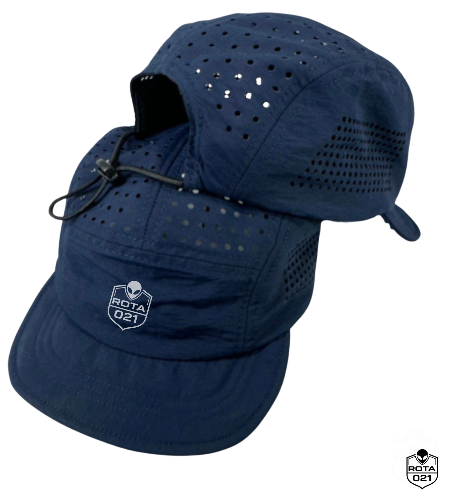 BONÉ FIVE PANEL MARINHO ESTILO FRESH (ABA FELTRO MENOR)