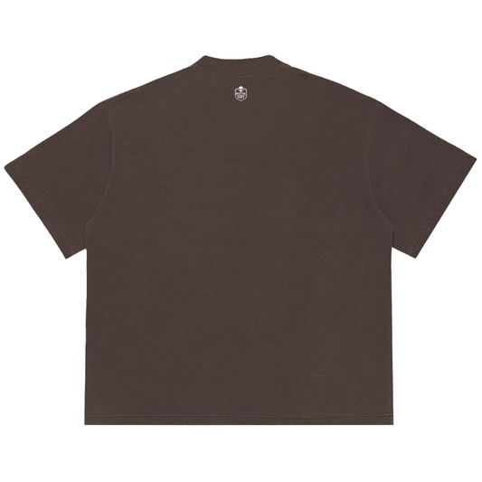 Camiseta Oversized Marrom