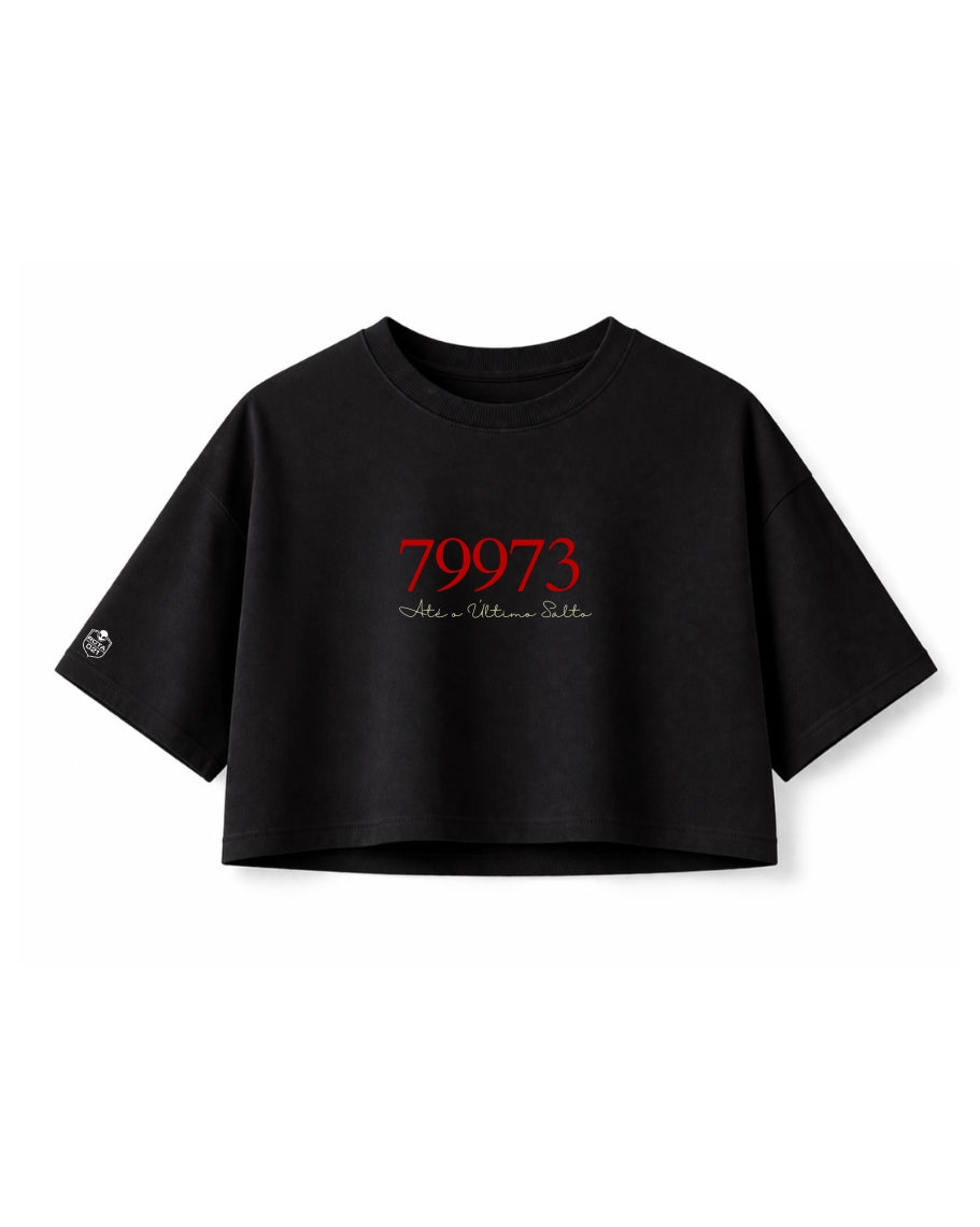 Cropped Feminino OVERSIZED - Com Número de Pqd