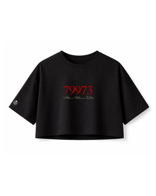 Cropped Feminino OVERSIZED - Com Número de Pqd