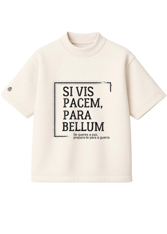 Camisa Oversized “Se queres a paz, prepara-te para guerra”